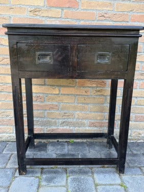 Sidetable bruin/zwart