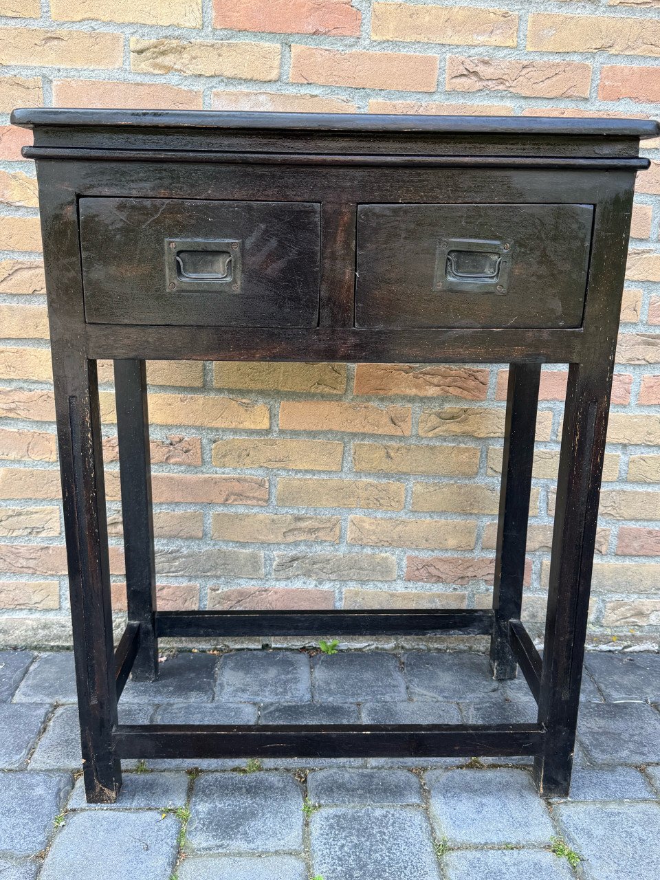 Sidetable bruin/zwart