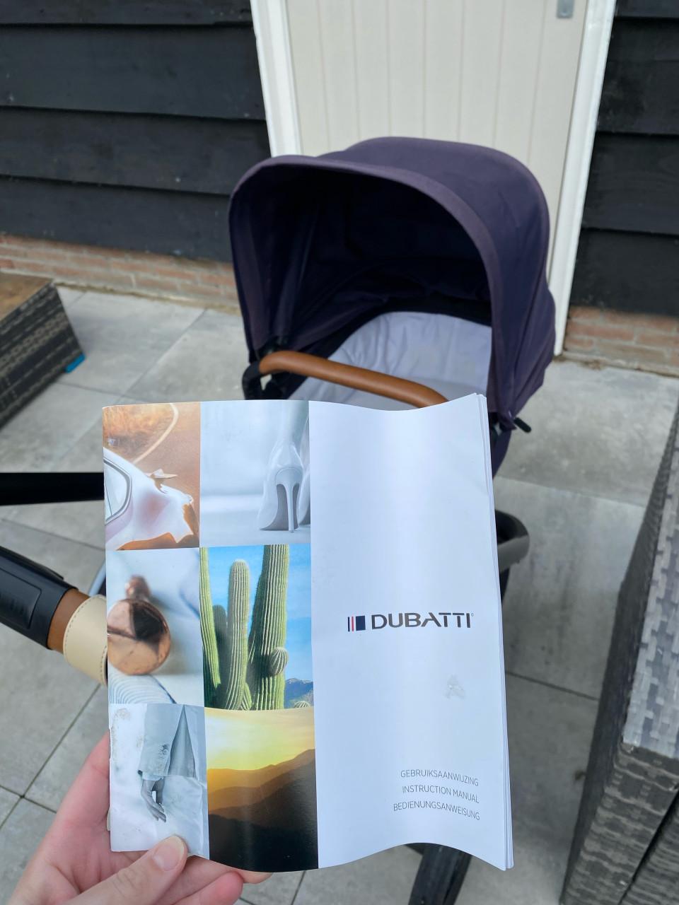 Donkerblauwe Dubatti kinderwagen