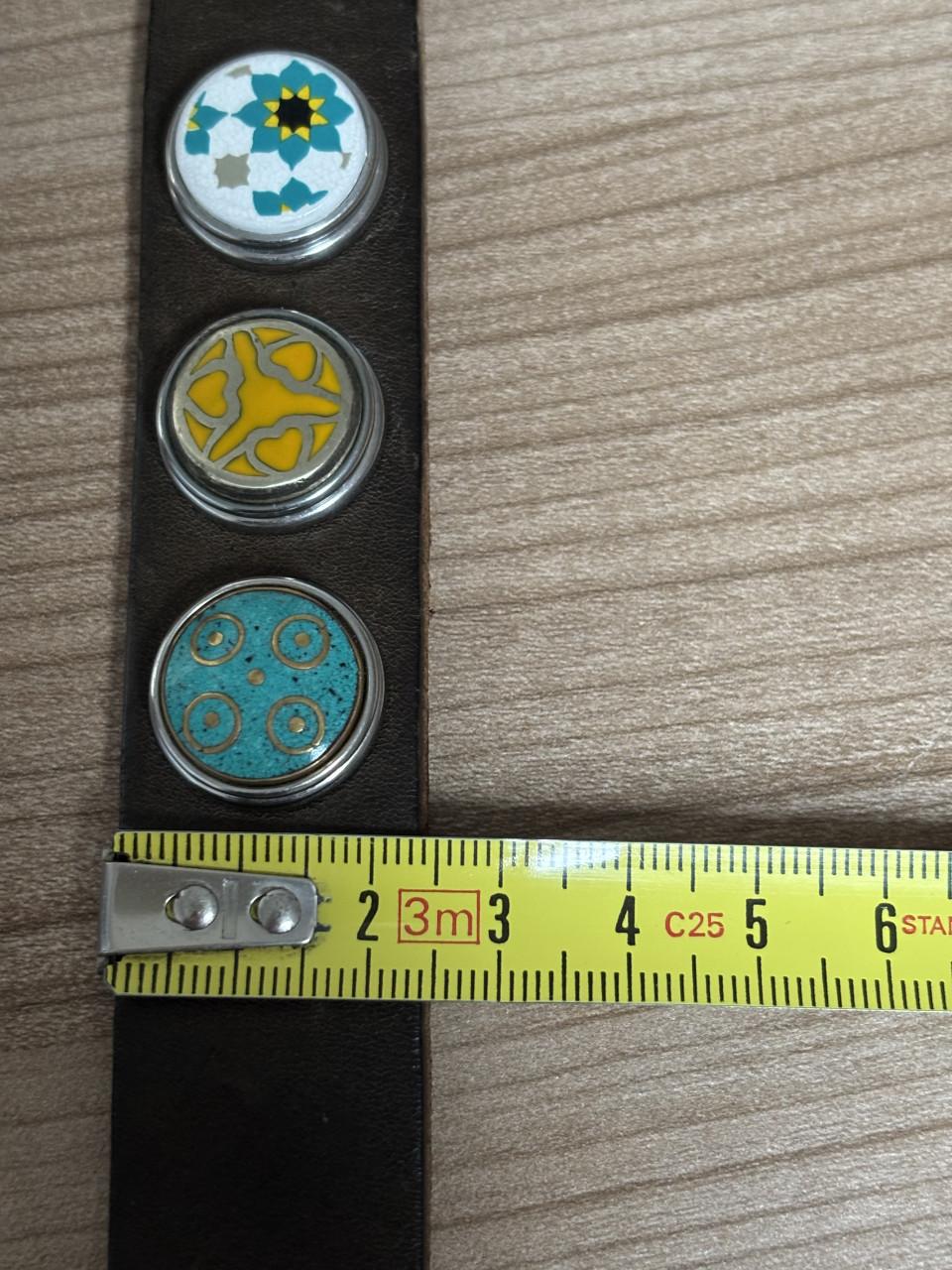 Noosa klik lederen armband