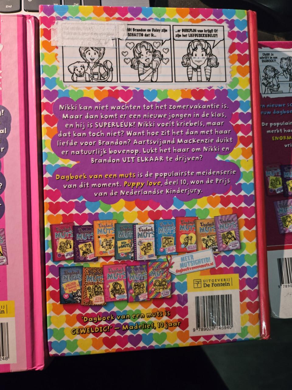 5 boeken uit de serie: Dagboek van een Muts .