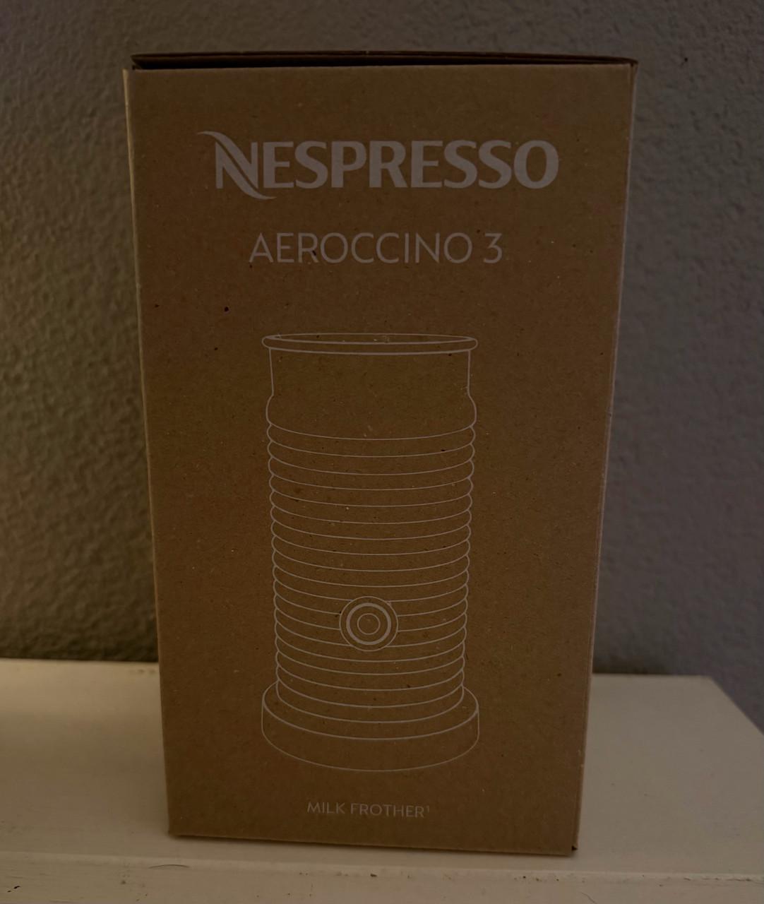 Nieuwe zwarte Nespresso Aeroccino 3 melkopschuimer