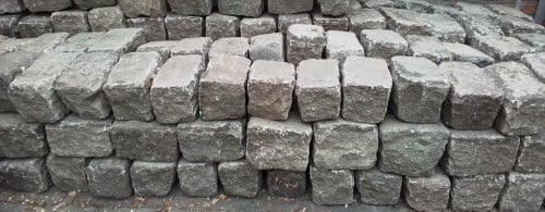 Granieten kasseien/stapelstenen, 6,6 mtr².