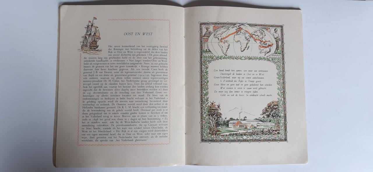 Koningin Wilhelmina schrift 1938 ivm 40 jubileum
