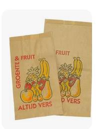 GEZOCHT: papieren fruitzakken voor 1 kg fruit