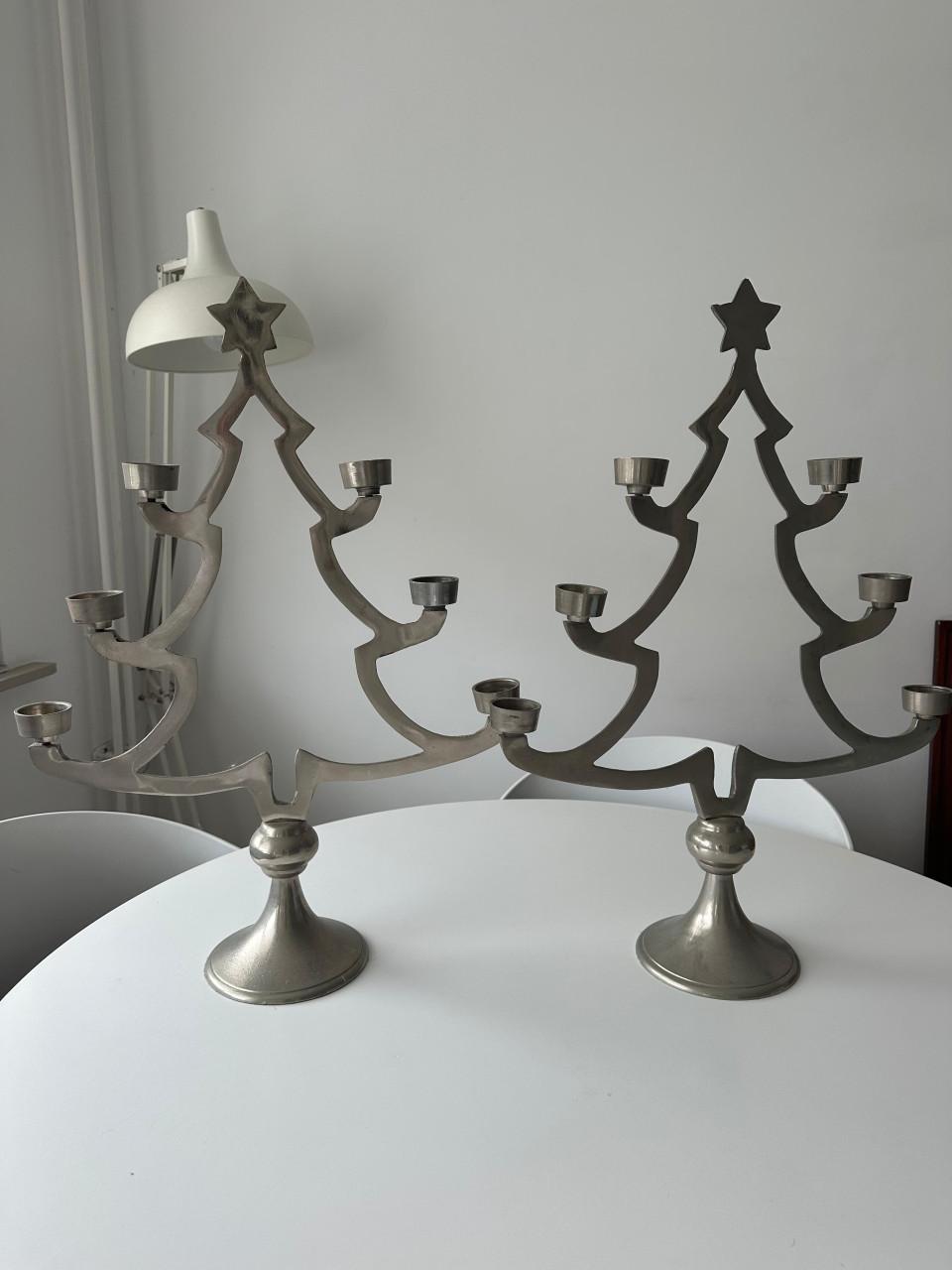 Kerstboomkandelaar 2 stuks