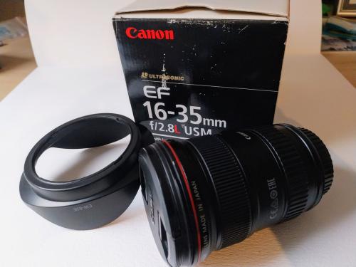 Canon lens E& 16-35 L F 2.8