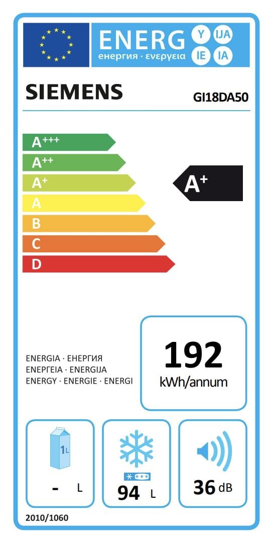 Siemens GI18DA50 inbouwvriezer