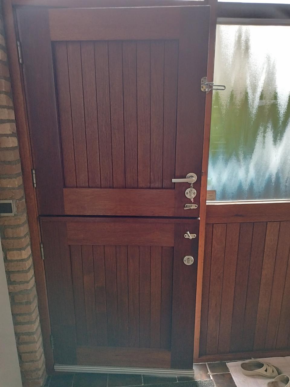 Merbau deelbare voordeur