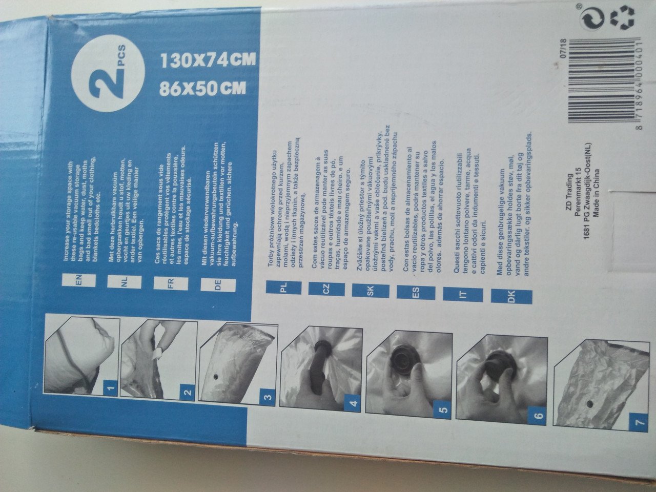 Vacuum hoezen textiel