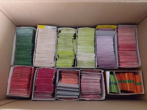 Theezakjes met voorbeeld boekjes