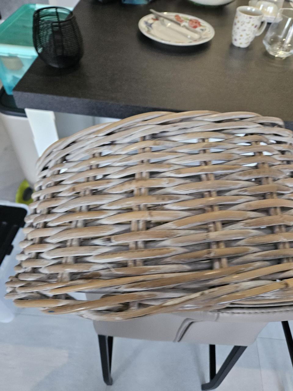 Rotan kerstboom mand.