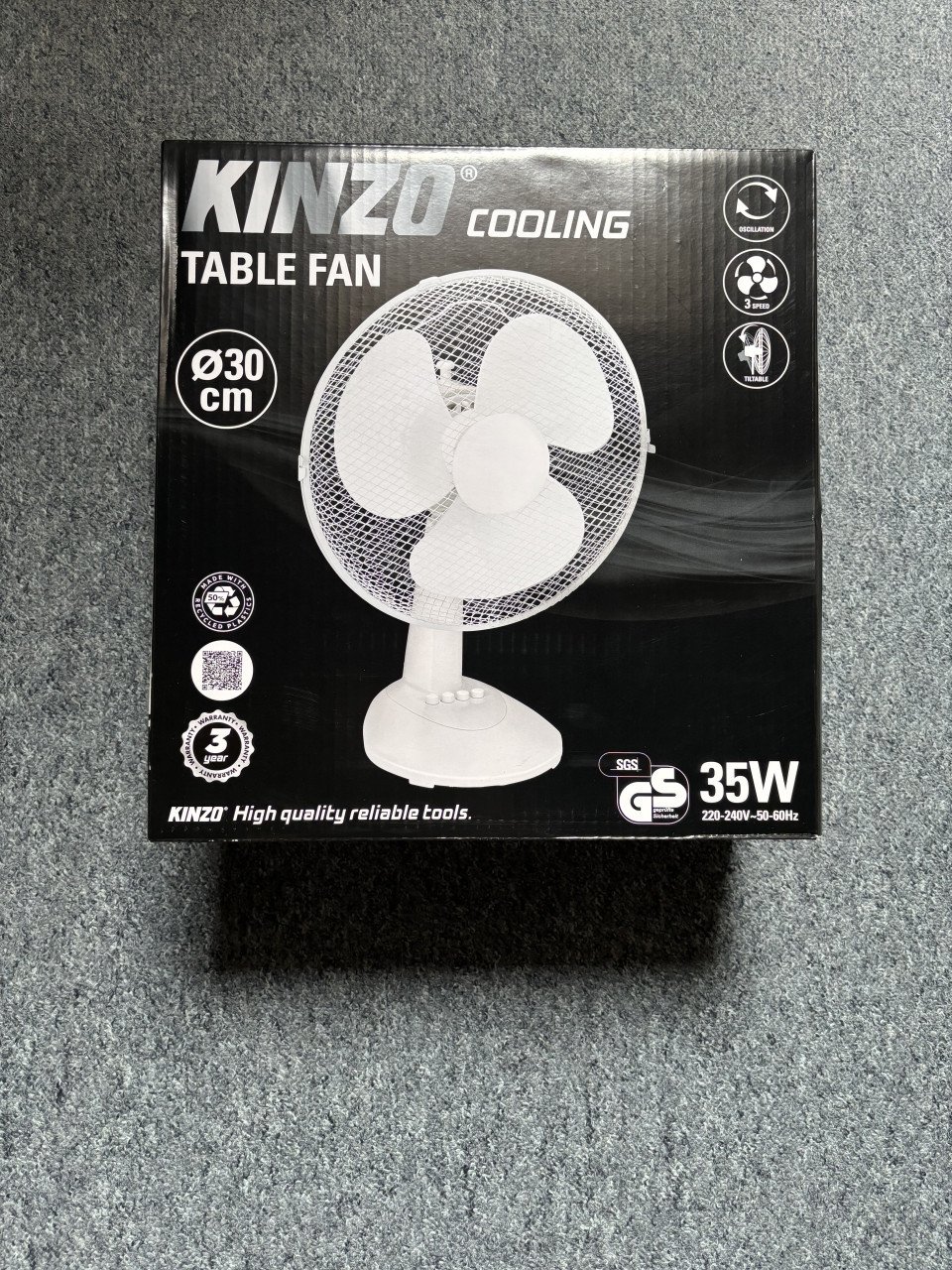 Nieuwe tafelventilator