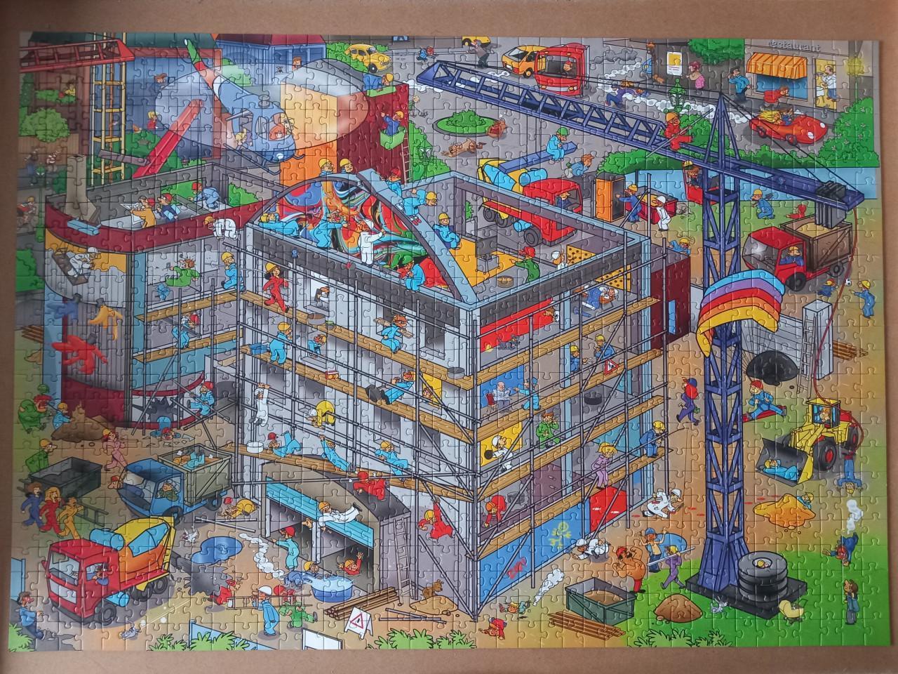 That's Life puzzel op de bouwplaats