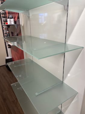 Geslepen  melkglas platen