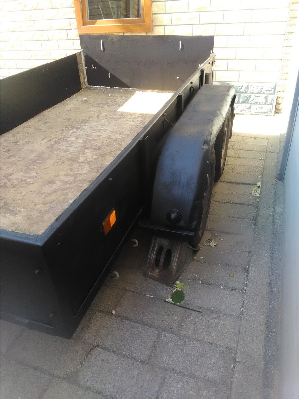 Dubbelas aanhanger ongeremd