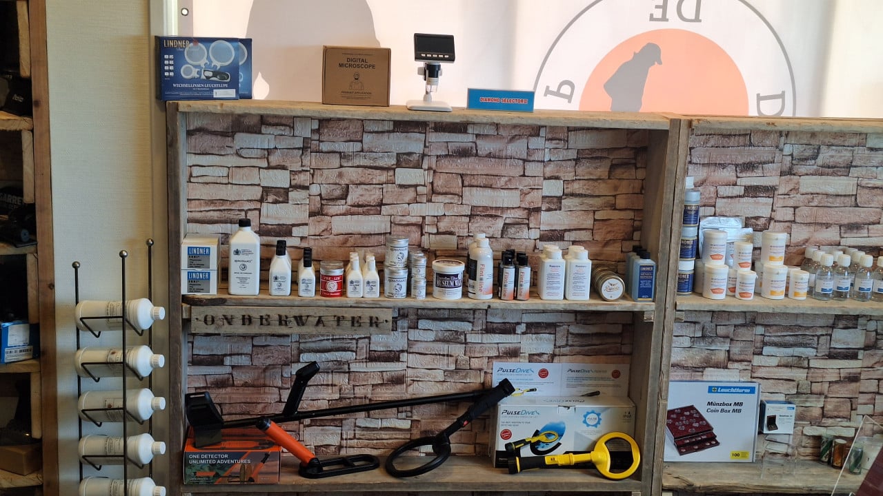 Metaaldetectie showroom De Detectorshop Serooskerke (Walcheren)