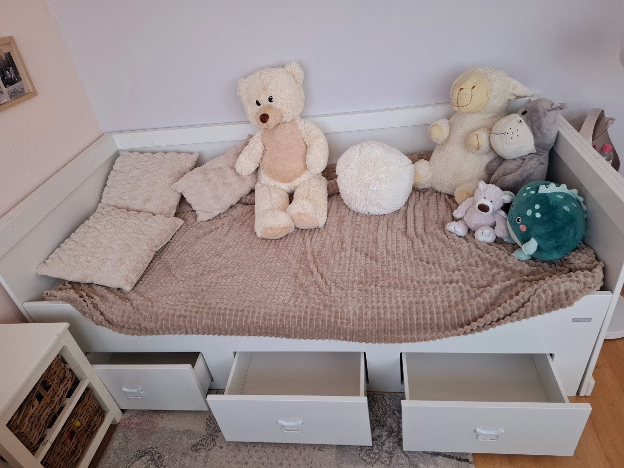 Zgan witte bedbank