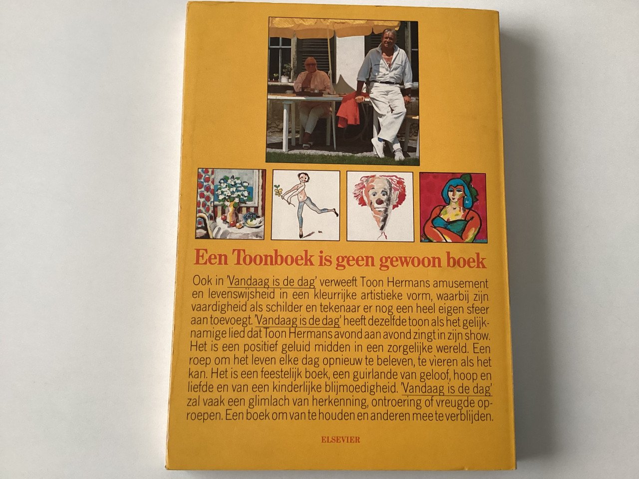Boek van Toon Hermans. Vandaag is de dag. Slappe kaft.