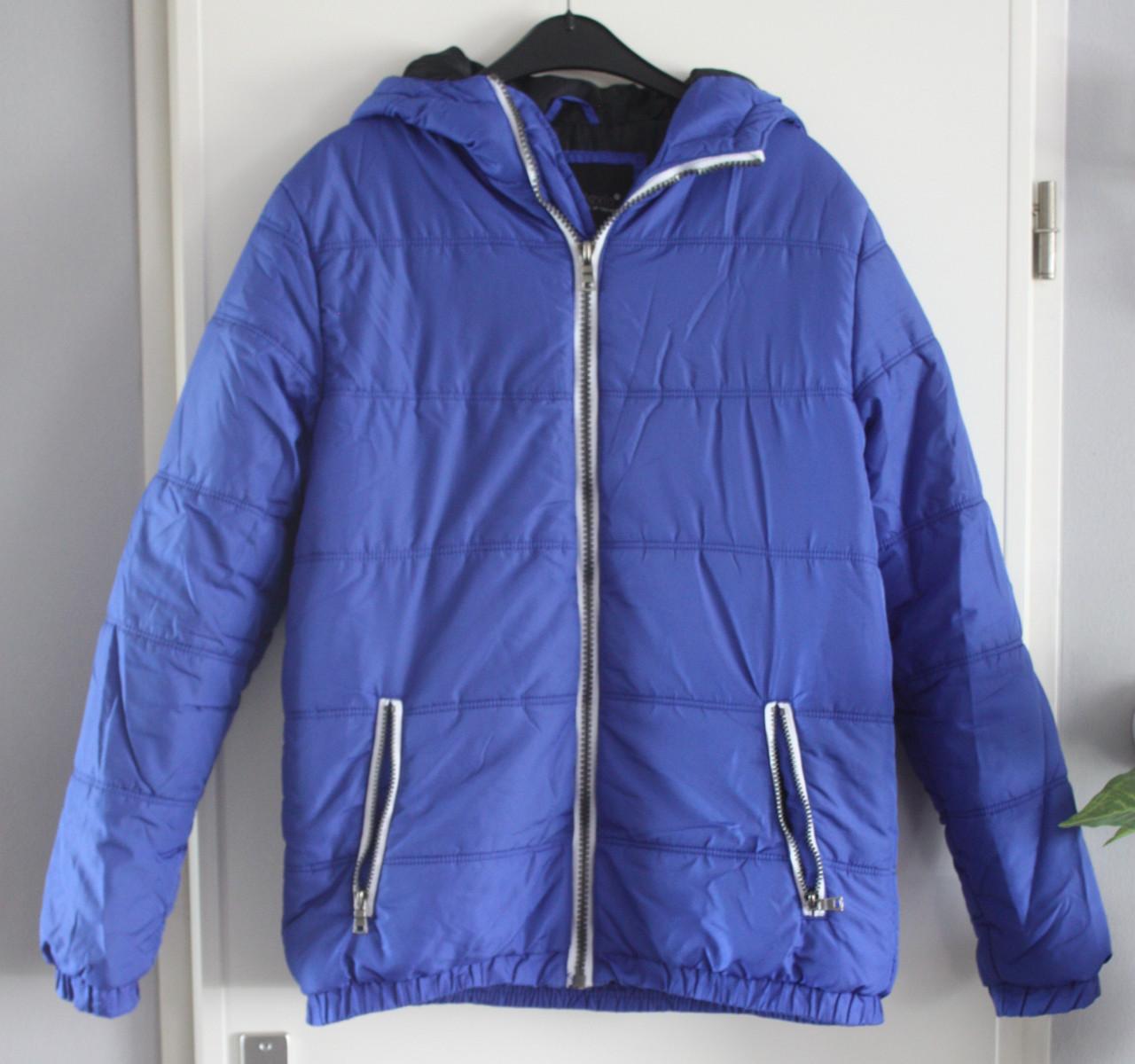 Blauwe winterjas  maat s