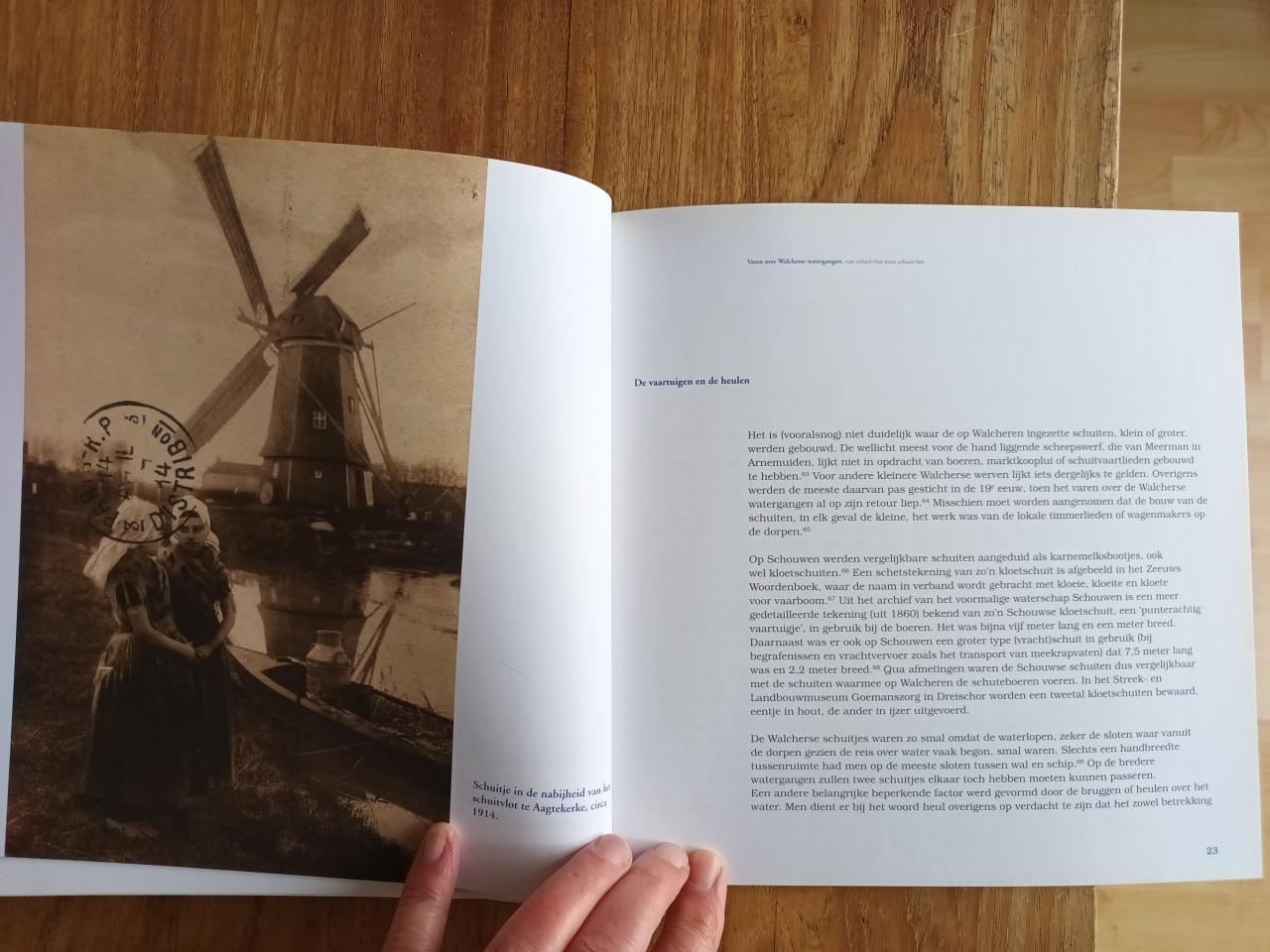 Varen over Walcherse watergangen, van schuitvlot naar schuitvlot