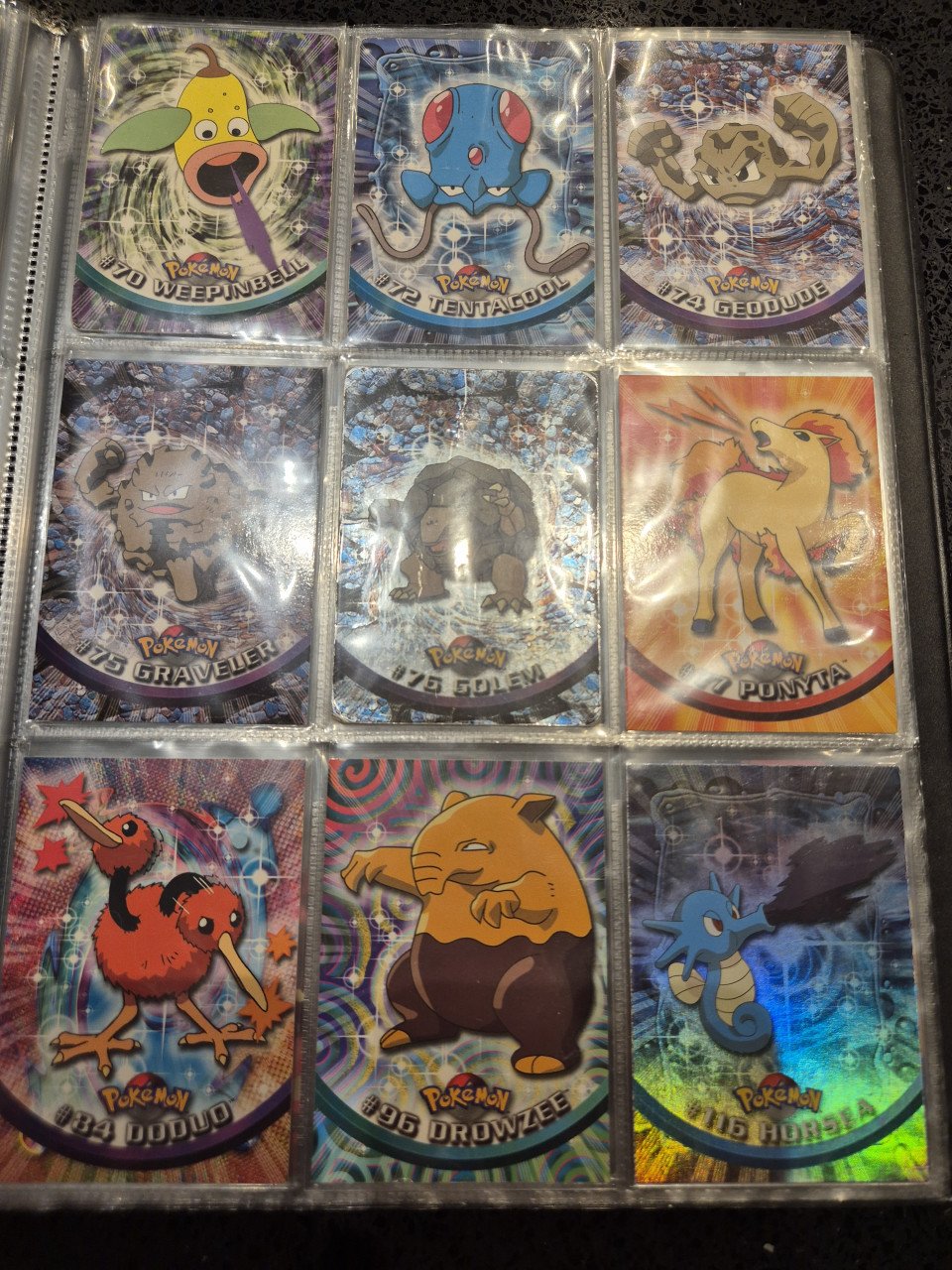Oude pokemon verzameling 1999