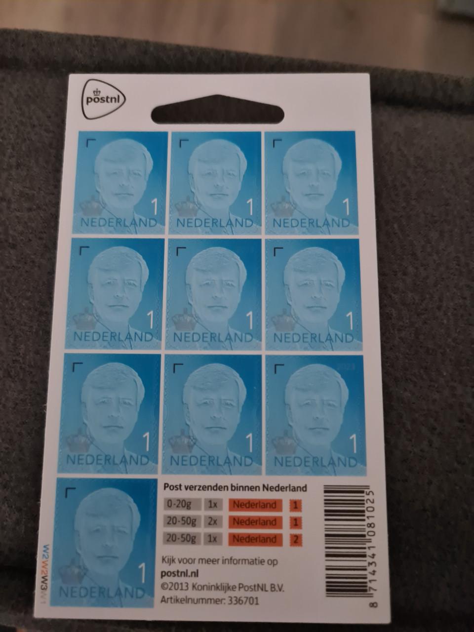 Postzegels Nederland recent