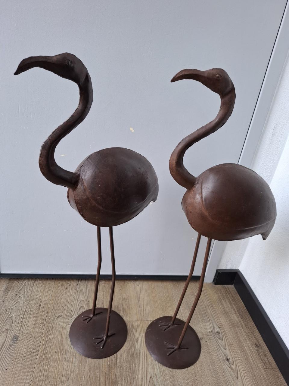 Set 2 metalen vogels