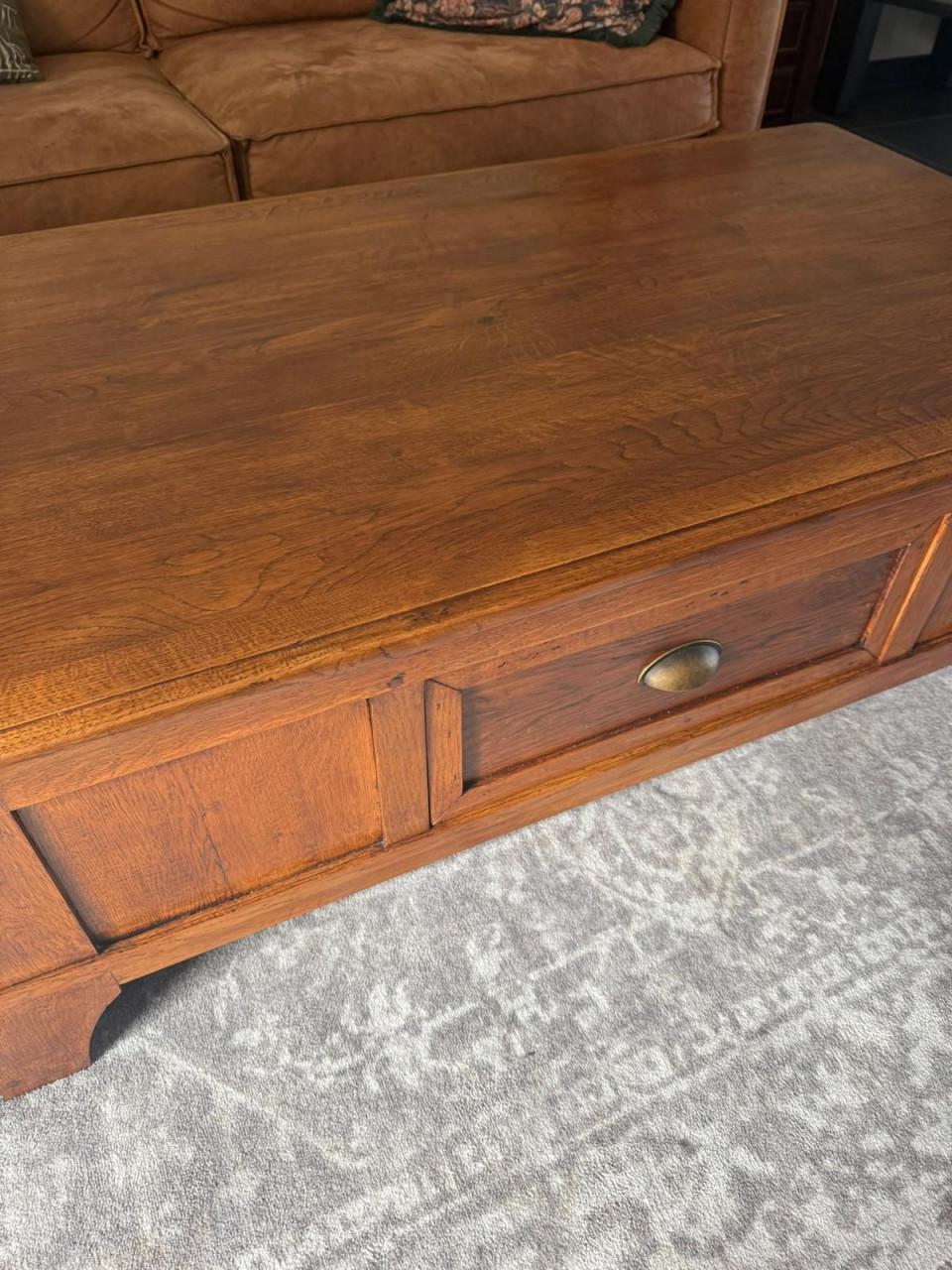 Prachtige Massief Eiken Salontafel | 135 x 75 cm | Tijdloos & Robuust