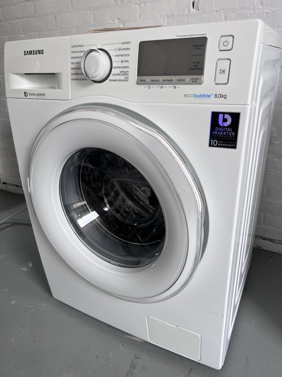 Nette Samsung EcoBubble 8kg wasmachine
