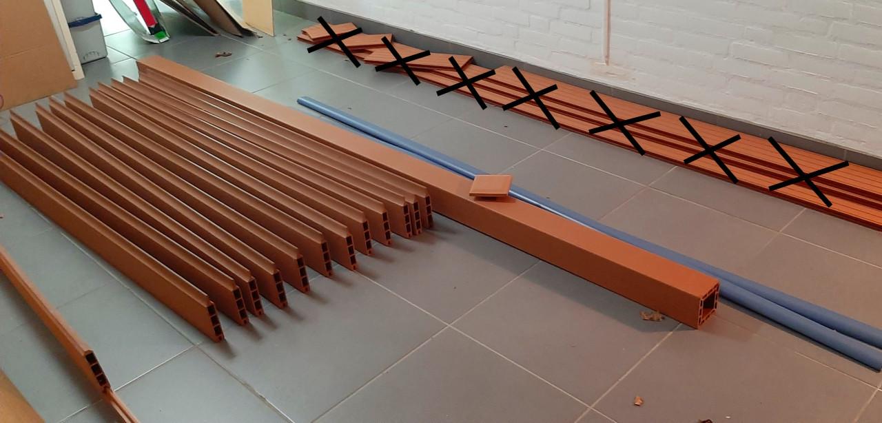 Houtcomposiet stapelplanken - Voor één schutting van 180x180