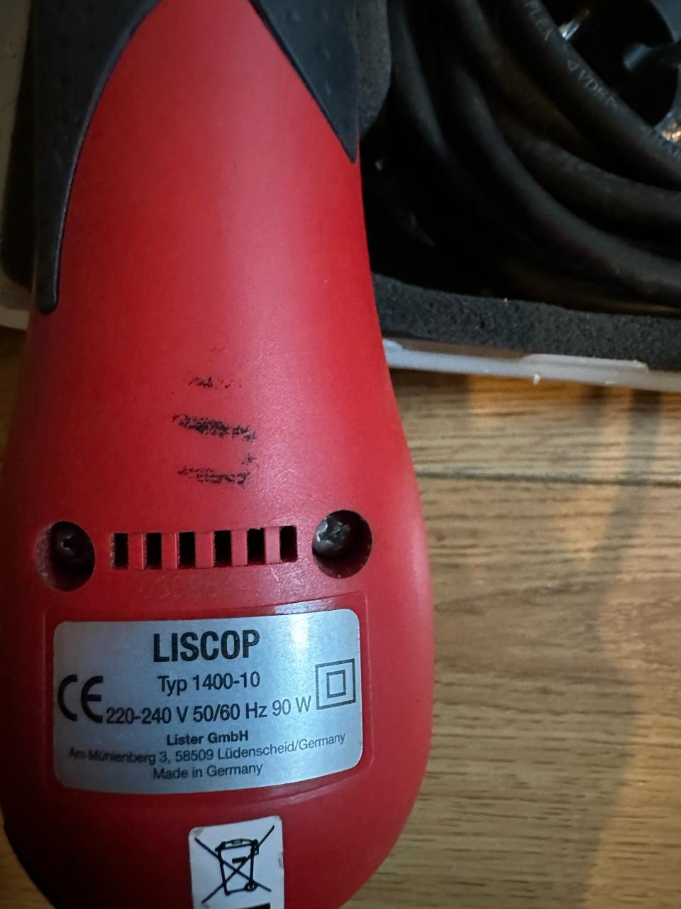 Liscop 1400-10  50-60Hz 90W nieuwe messen goed onderhouden weinig gebruikt