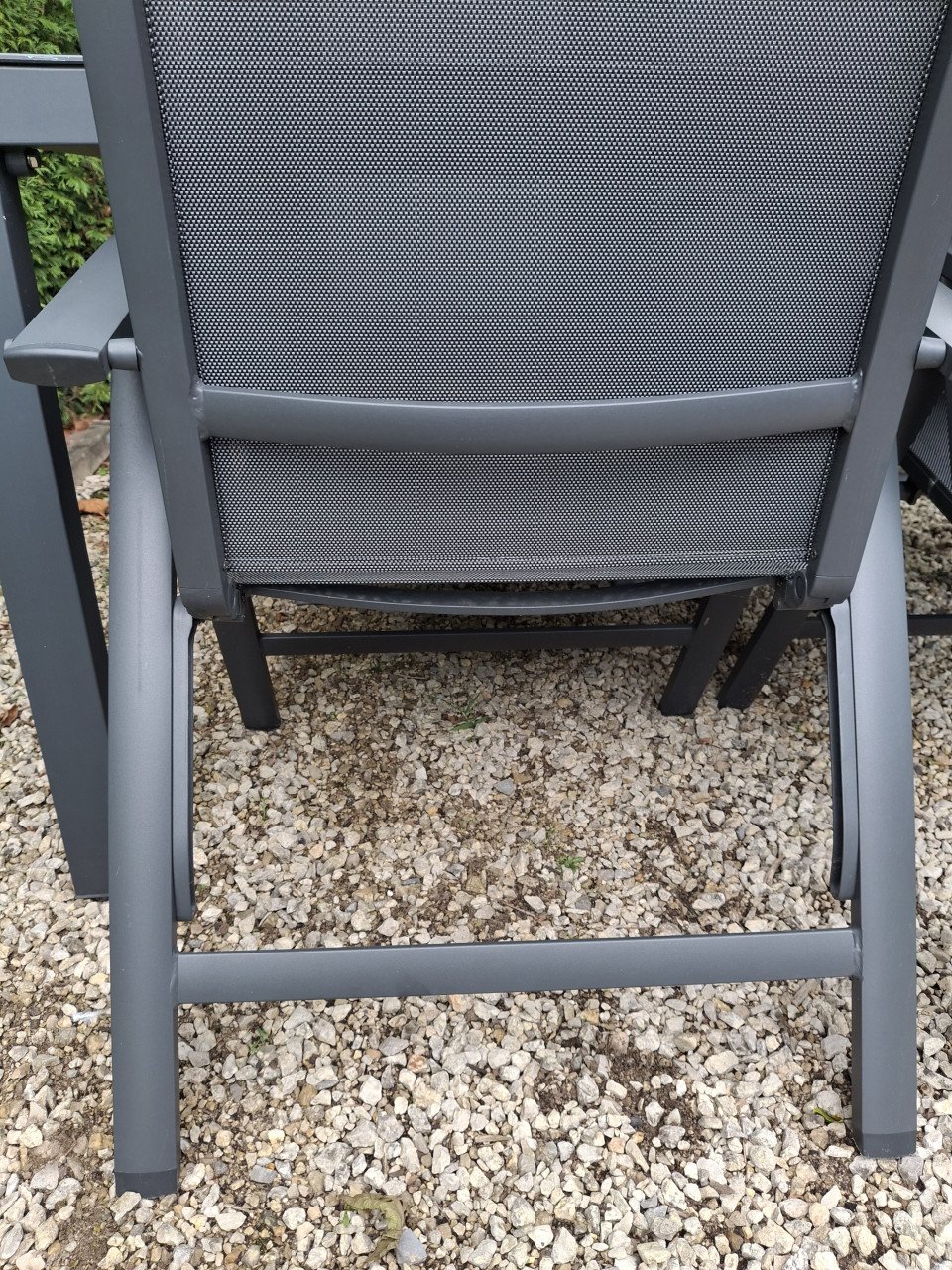 Aluminium tuinset met 4 stoelen