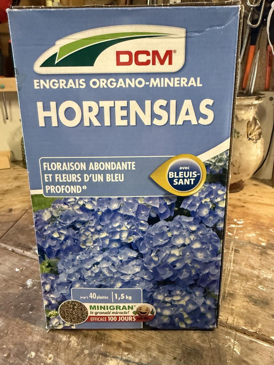 Hortensia blauw-mest