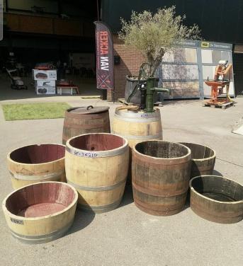 Ruime keus in eiken kuipen en tonnen voor uw tuin