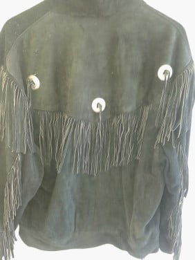 Daim leder vest.