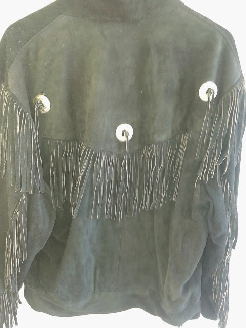 Daim leder vest.