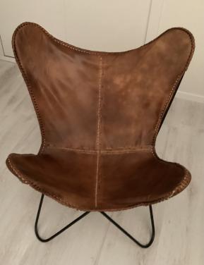 Lederen Vlinderstoel