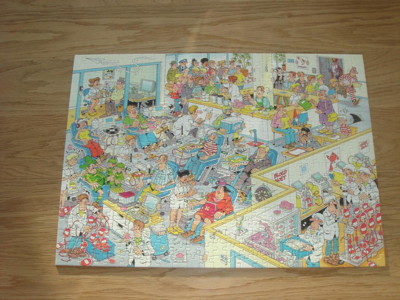 Te koop Complete Jan van Haasteren puzzel Sanquin Bloedbank 500 stukjes