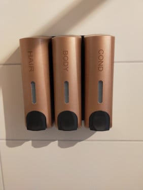 Zeep/shampoo dispenser brons