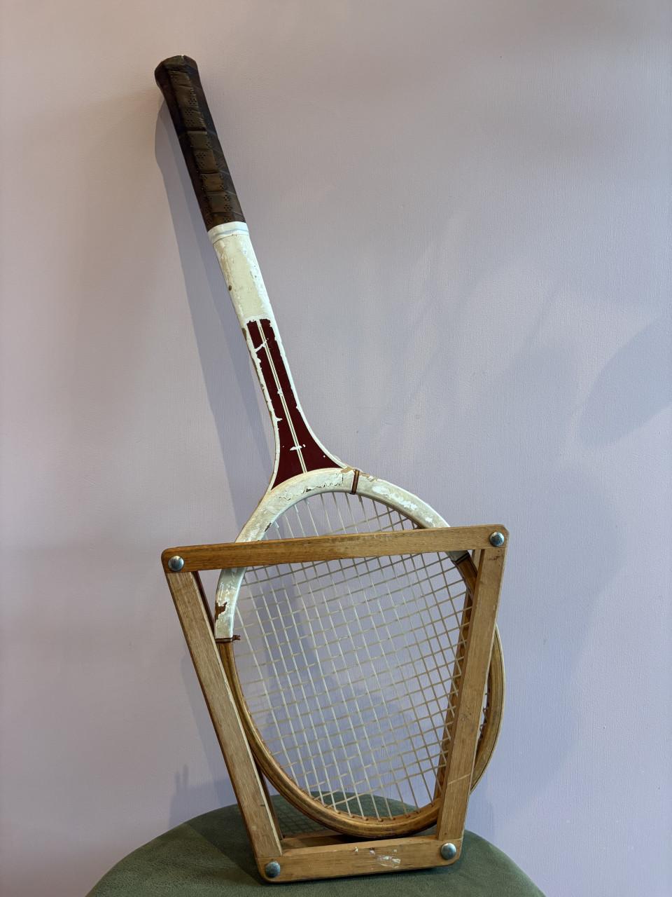 Vintage Tennisrackets Dunlop & Kennex met Spanners