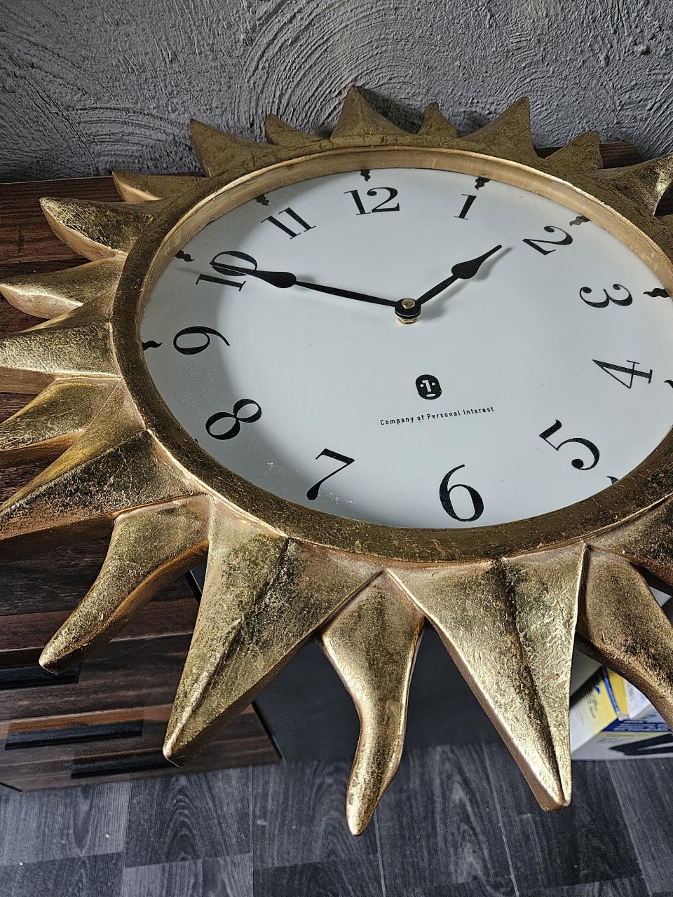 Prachtige grote vintage Karlsson Zonneklok – Goud