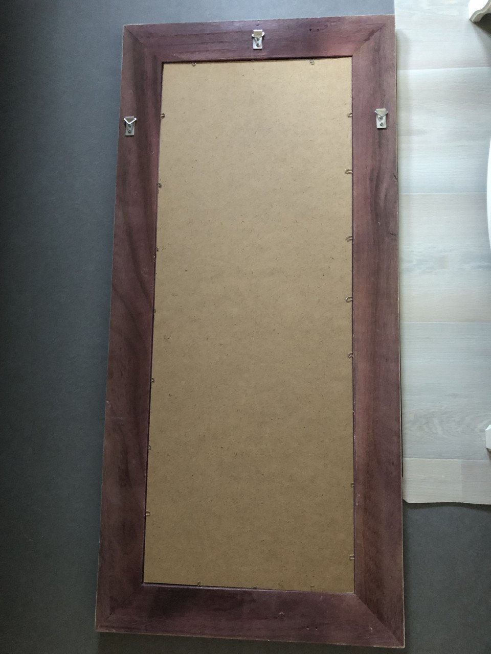 Spiegel groot met houten lijst