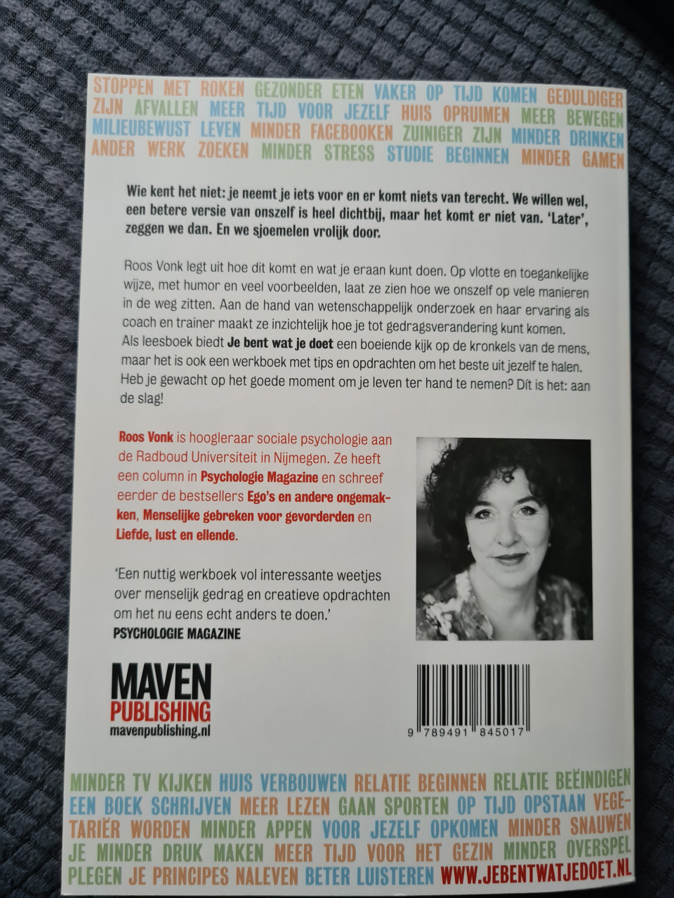 Boek je bent wat je doet (nieuw/ongelezen!)