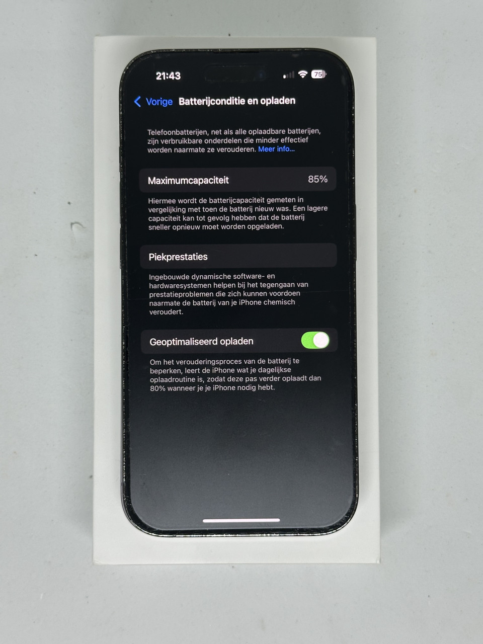 IPhone 14Pro Spacezwart 128GB