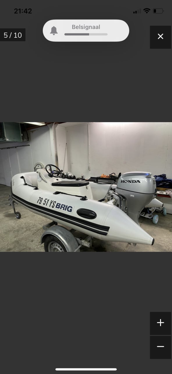 Bootje op trailer
