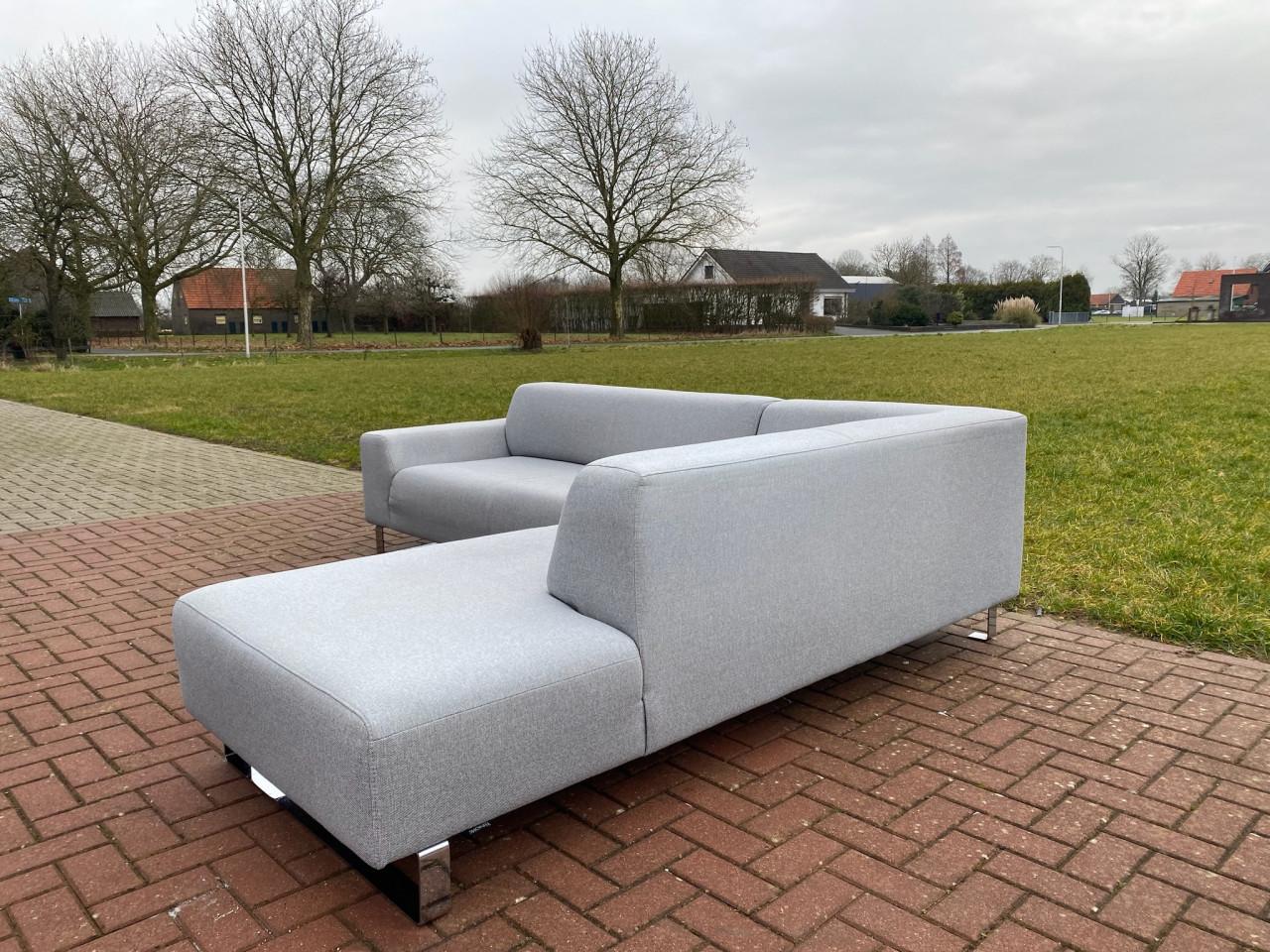 Montèl Viano Hoekbank-Grijze Lounge Hoekbank-Moderne Uitstraling