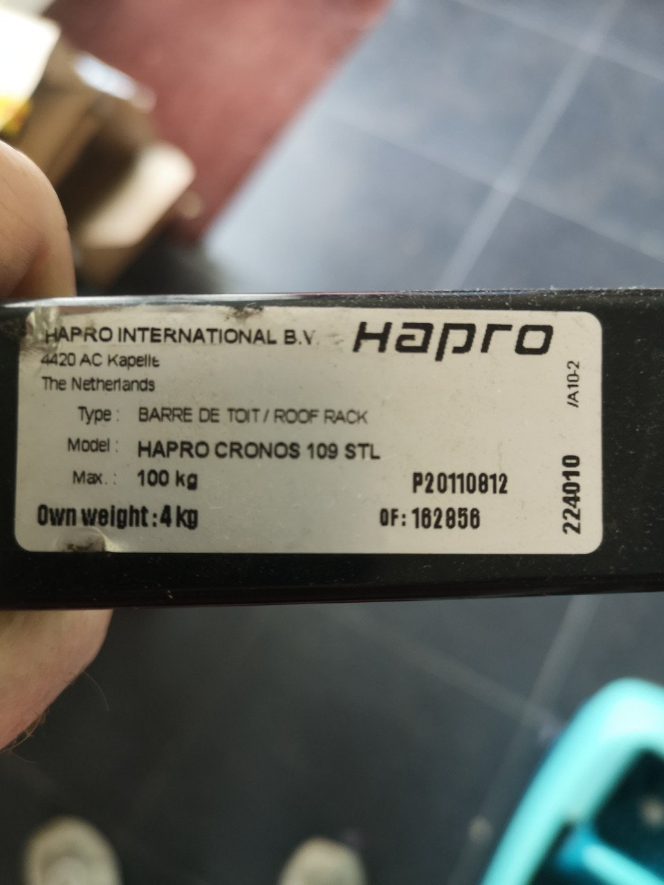 Hapro cronos 109 steel dakdragers