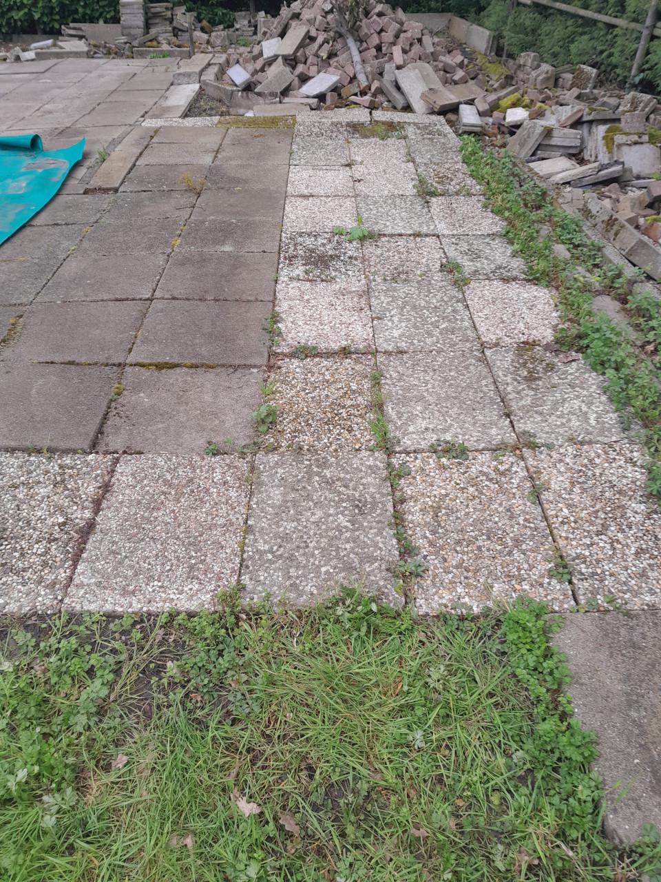 GRATIS  Partij Uitgewassen grint tegels 60x40