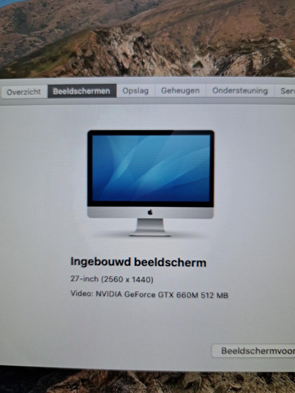 IMac 27 inch late 2012.